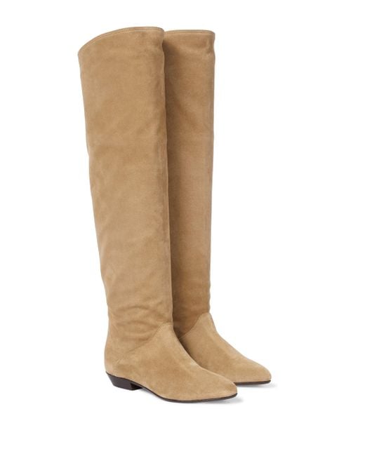 Isabel Marant Brown Seelys Suede Knee-high Boots