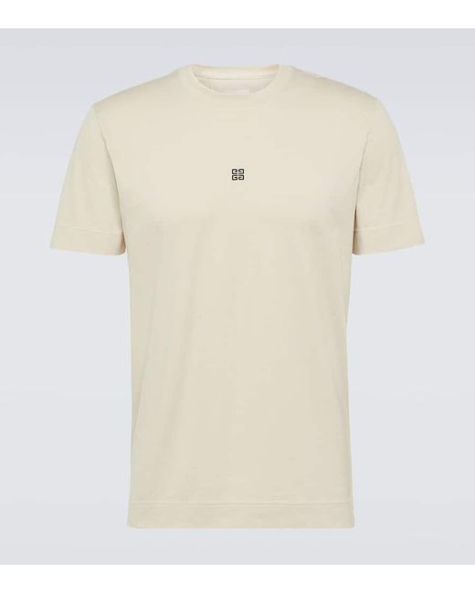 Givenchy T-Shirt aus Baumwoll-Jersey in Natural für Herren