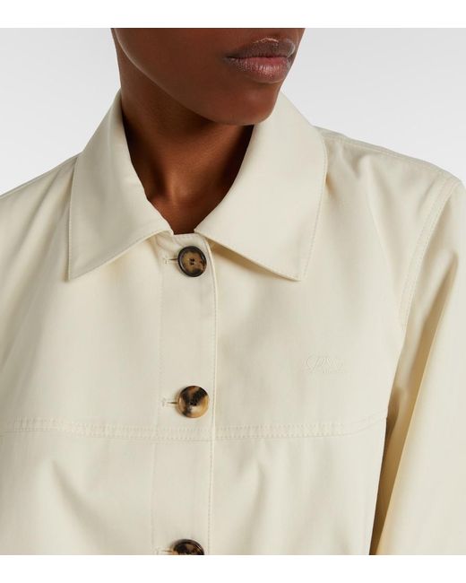 Loewe Natural Cotton And Silk Blouson Jacket