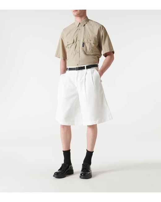 Shorts de sarga Comme des Garçons de hombre de color White