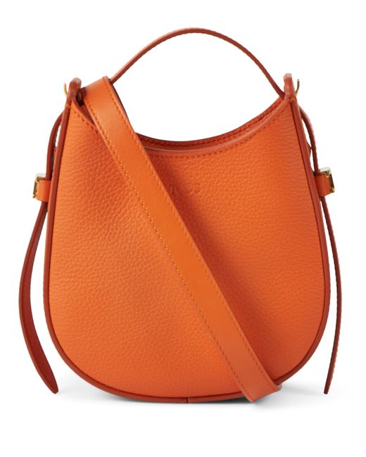 Tod's Orange Oboe Leather Shoulder Bag