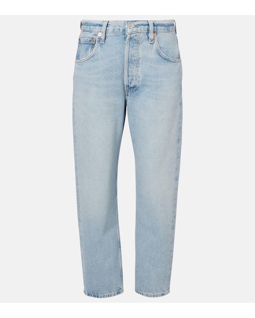 Citizens of Humanity Blue Winslow Cropped Straight Jeans