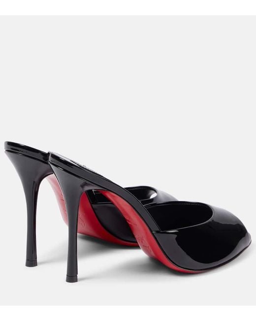 Christian Louboutin Black Me Dolly 100 Patent Sandal