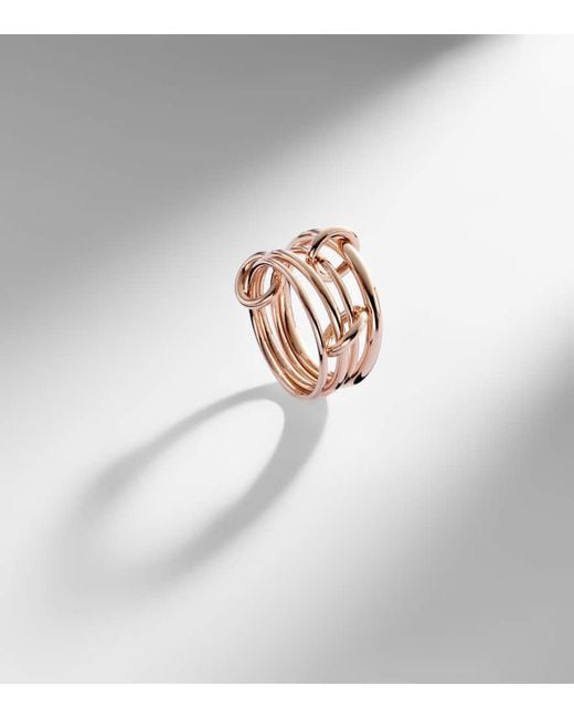 Bague Pisces En Or Rose 18 Ct Spinelli Kilcollin en coloris White