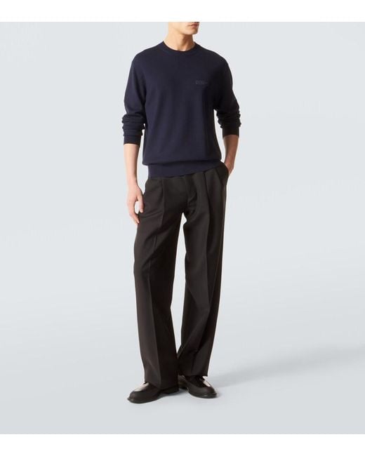 Givenchy Blue Wool Sweater for men