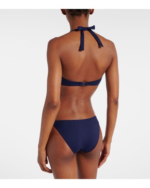 Eres Blue Navire Embellished Bikini Top