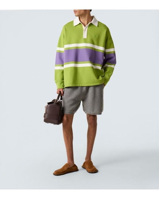 Loewe Gray Wool-Blend Shorts for men