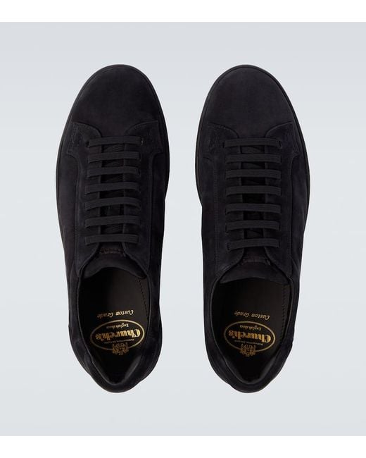 Church's Black Ludlow Suede Sneakers for men