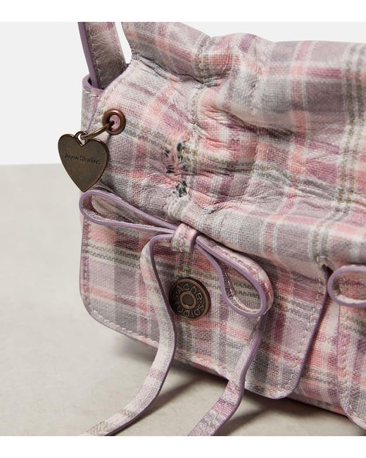 Acne Pink Schultertasche Atroska Tea Towel Micro aus Leder