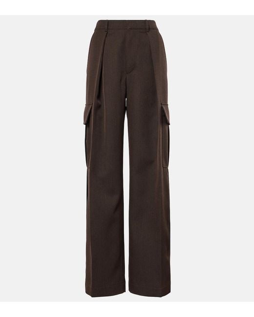 Burberry Brown Wool Cargo Pants
