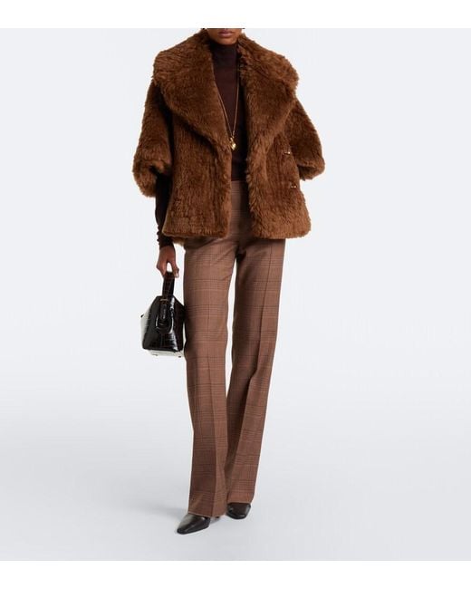 Max Mara Brown Shearling Jacket