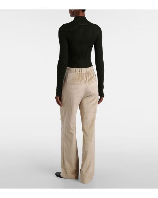 Pantalon Ample Grigore En Velours Cotele Veronica Beard en coloris Natural
