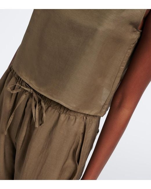 Leset Brown Daniel Crop Top