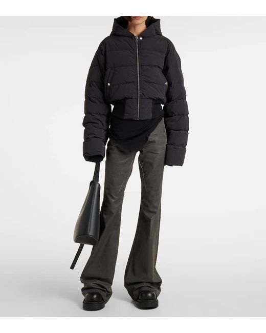 Piumino Con Cappuccio di Rick Owens in Black
