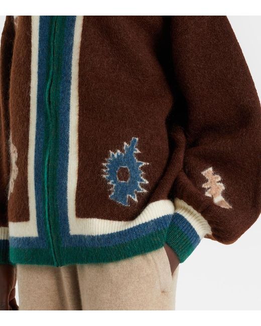 ALÉMAIS Black Maroc Intarsia Cardigan