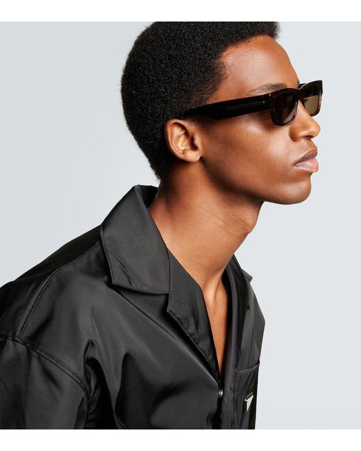 Prada Brown Rectangular Sunglasses for men