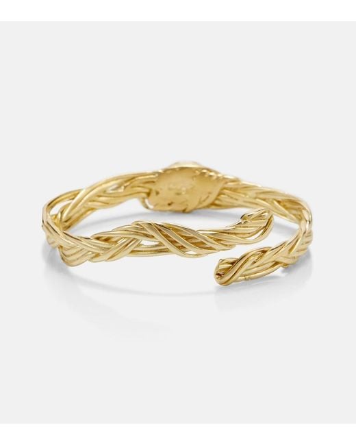 YSSO Metallic Delphi 24Kt-Plated Bangle