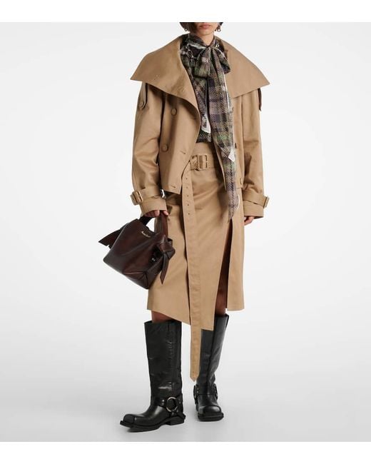 Acne Natural Jacke Aus Baumwoll-Twill