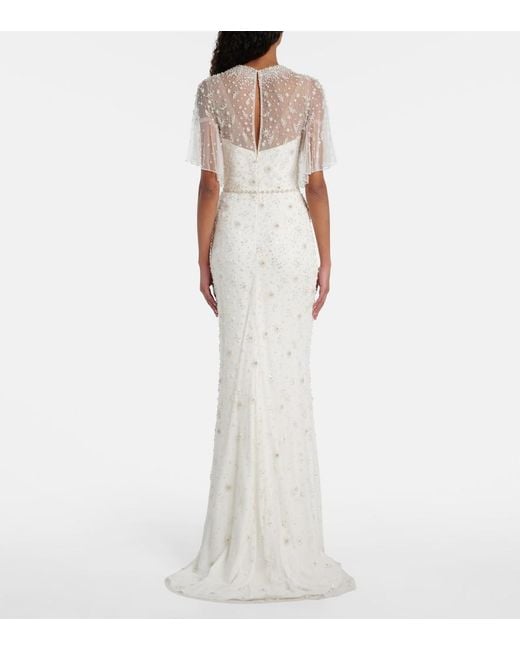 Jenny Packham White Bridal Sylvia Embellished Gown