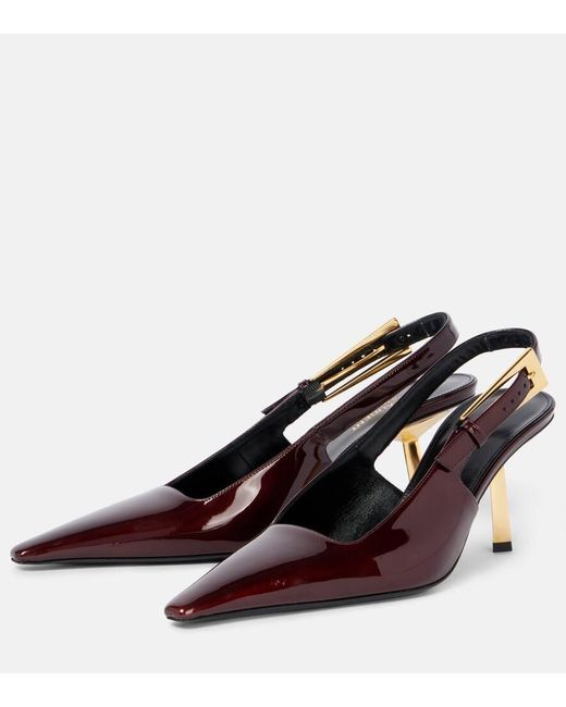 Escarpins Lee 75 En Cuir Verni Saint Laurent en coloris Red