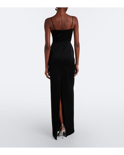 David Koma Black Embellished Gown