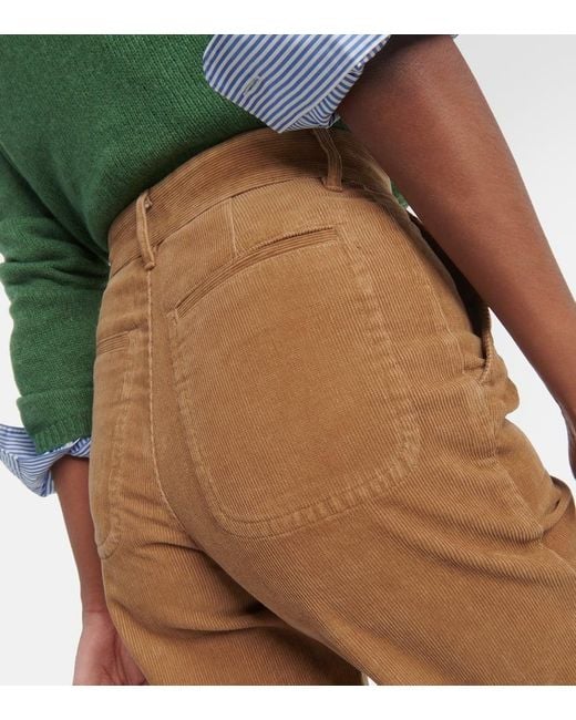 Jeans Regular Seaside A Vita Alta di A.P.C. in Brown