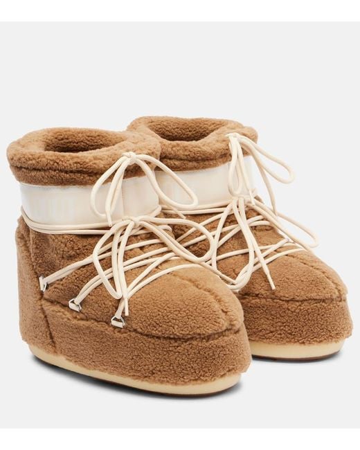 Moon Boot Natural Schneestiefel Icon Low Aus Fleece