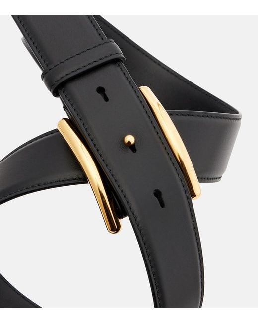 Alaïa Blue Curve Leather Belt