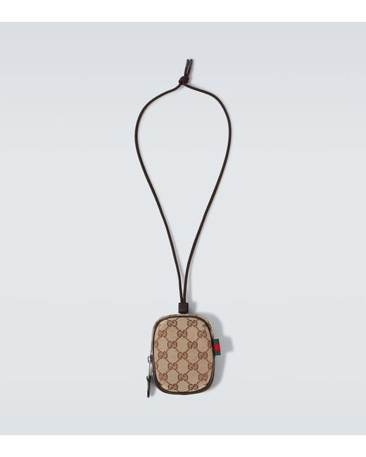 Gucci Etui Mit Riemen Gg Aus Canvas in White für Herren