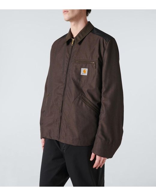 Junya Watanabe Black X Carhartt Striped Jacket for men