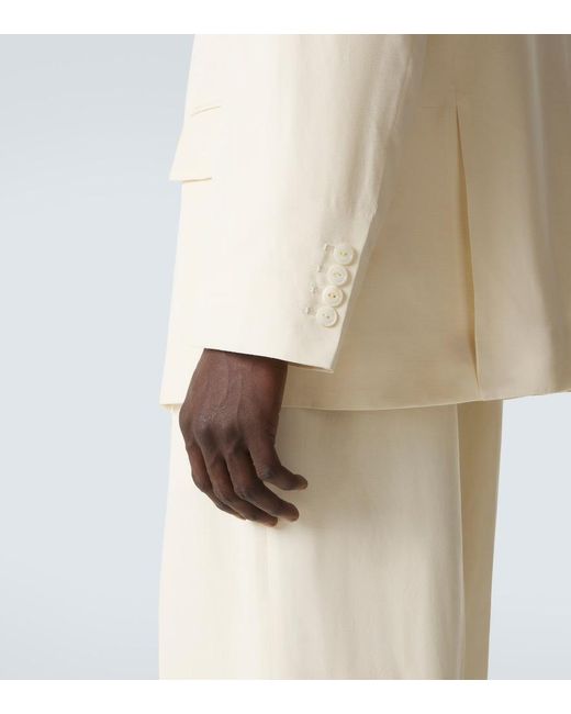 Bode Natural Single-Breasted Suit Jacket for men