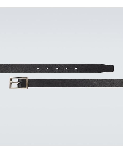 Saint Laurent Black Leather Belt for men