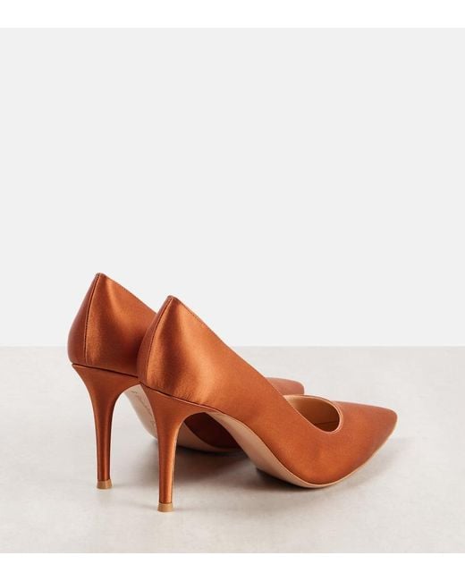 Gianvito Rossi Brown Pumps Gianvito 85 Aus Satin