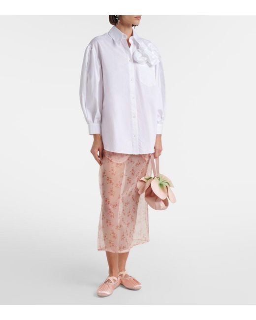 Simone Rocha Pink Leather Shoulder Bag