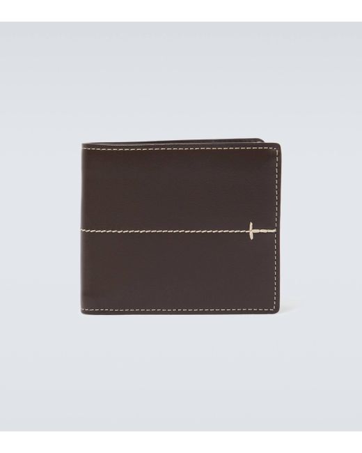 Tod's Brown Leather Bifold Wallet for men