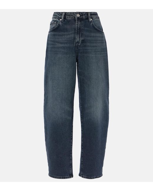7 For All Mankind Blue High-Rise Jeans Jayne