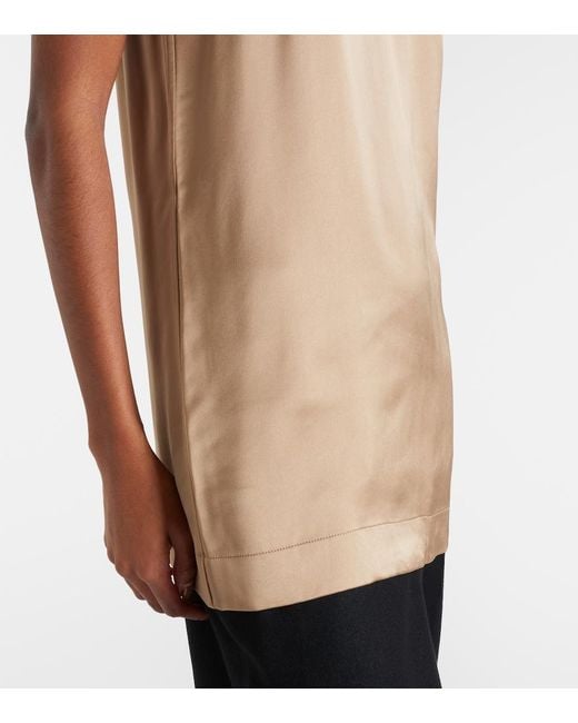 Totême Brown Satin Top