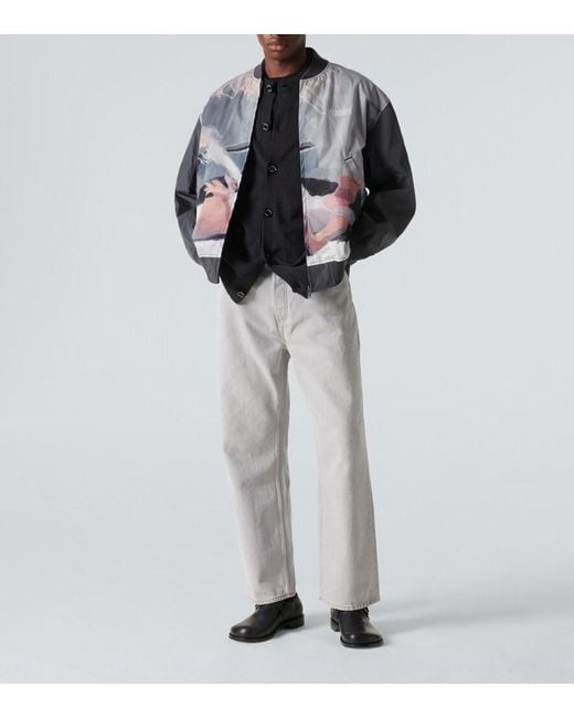 Undercover Gray X Helen Verhoeven Printed Bomber Jacket for men