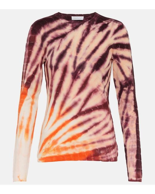 Gabriela Hearst Pink Jameson Tie-Dye Wool And Cashmere Sweater