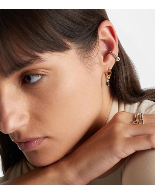 Spinelli Kilcollin Blue Zahra 18Kt Hoop Earrings With Sapphires