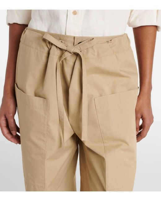 Tod's Natural Weite Hose Aus Baumwollpopeline
