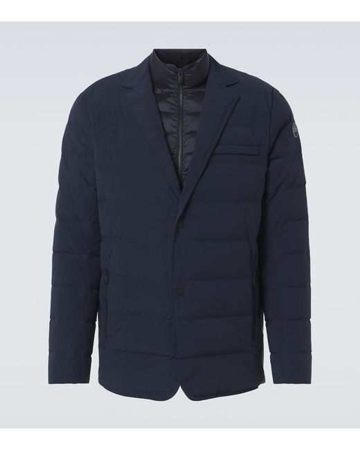 Fusalp Blue Alban Down-Paneled Blazer for men