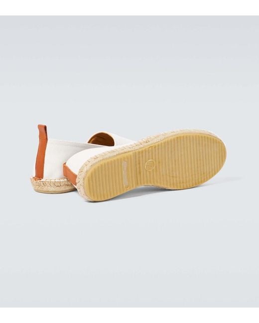 Frescobol Carioca White Canvas Espadrilles for men