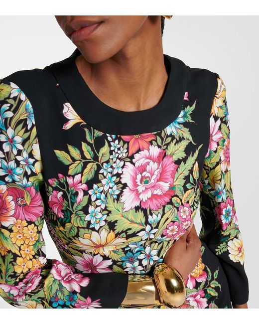 Etro Black Mini Dress Viscose, Elastane
