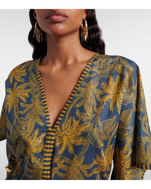 Eres Blue Peninsule Cotton Voile Minidress
