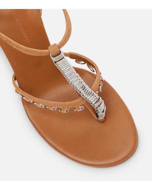 Sandales Ludo En Daim A Ornements Christopher Esber en coloris Brown