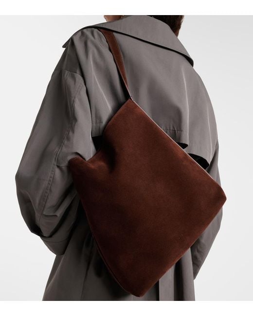 Aesther Ekme Brown Sac Supple Suede Tote Bag