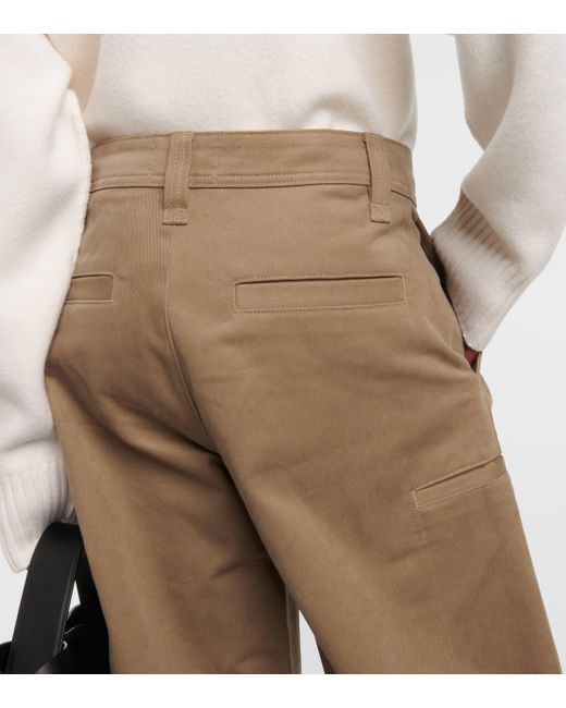 Pantalon cargo ample en coton AMI en coloris Natural