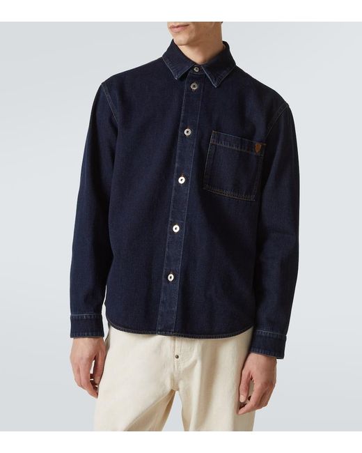 Burberry Blue Denim Shirt for men