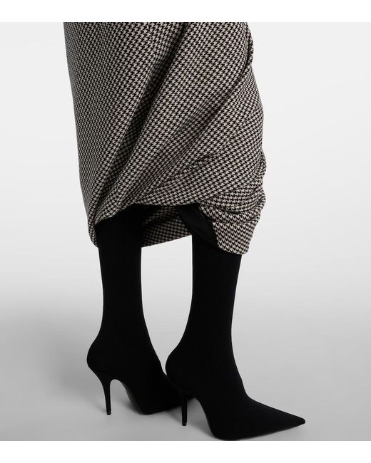 Balenciaga Gray Wool Skirt